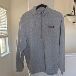 Vineyard Vines Men’s Gray Half-Zip Sweater